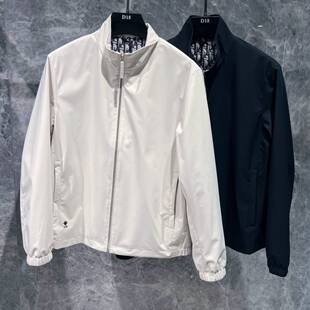 欧货高端春季 立领外套薄款 潮牌轻奢老钱风时尚 夹克休闲上衣 男士