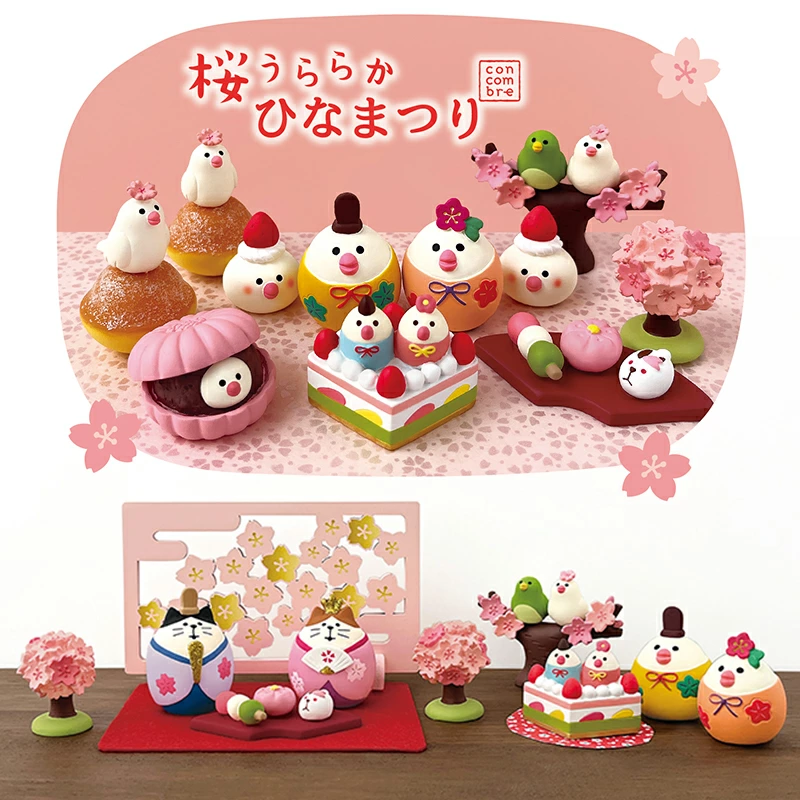 日本正版DECOLE树脂猫摆件女儿节