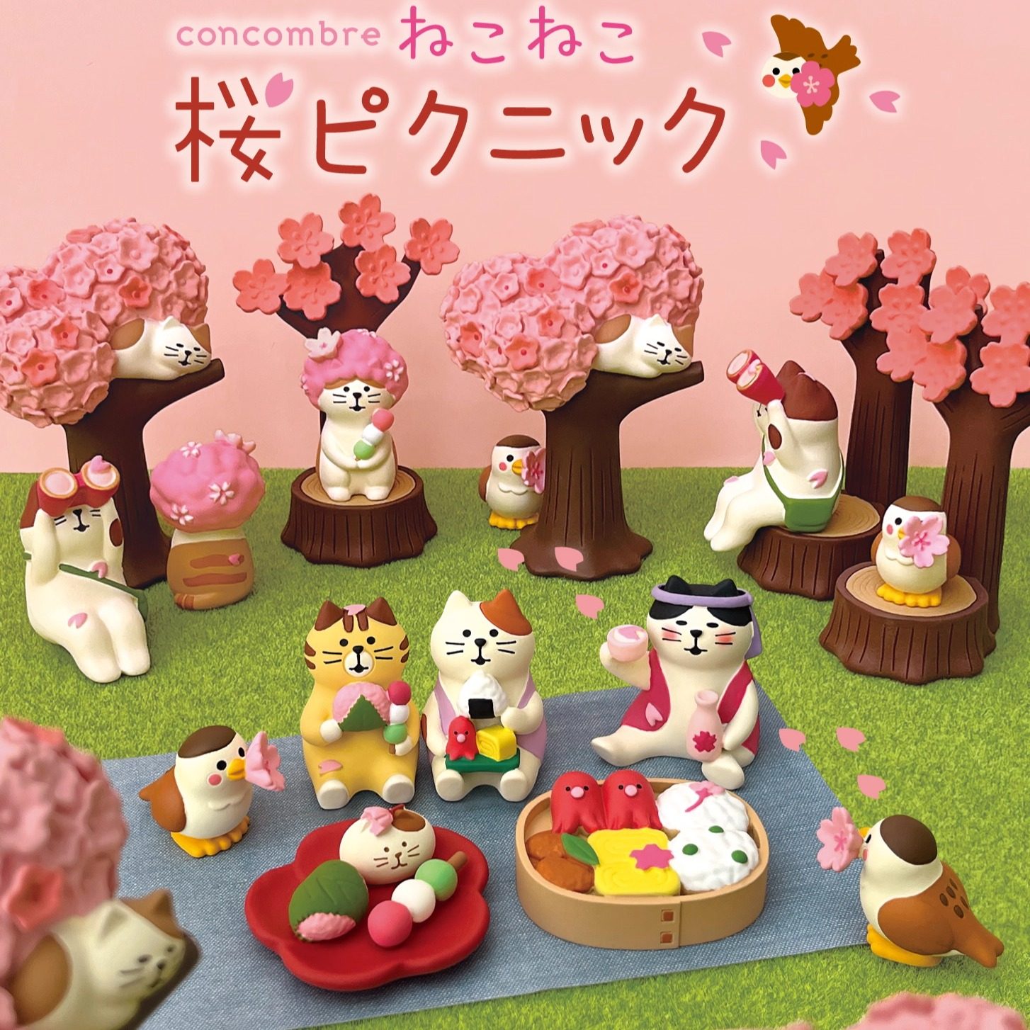 春天赏樱野餐秋游摆件DECOLE