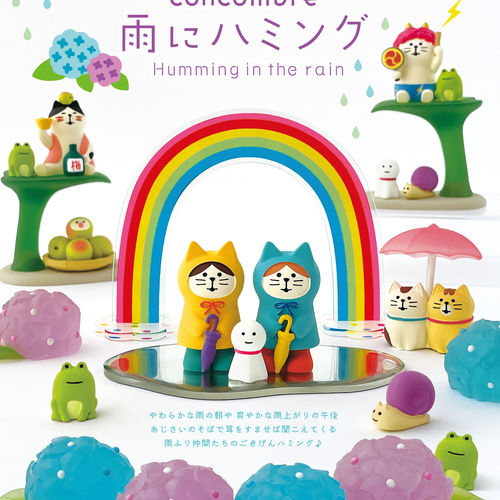 春天雨季摆件日本DECOLE树脂潮玩