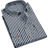 日系格子衬衫男士长袖休闲潮流学生外套宽松大码衬衣男，男装衬衫，星座222