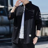 2024春秋款港风工装衬衫男长袖纯棉衬衣外套日系男装潮，男装衬衫，星座222