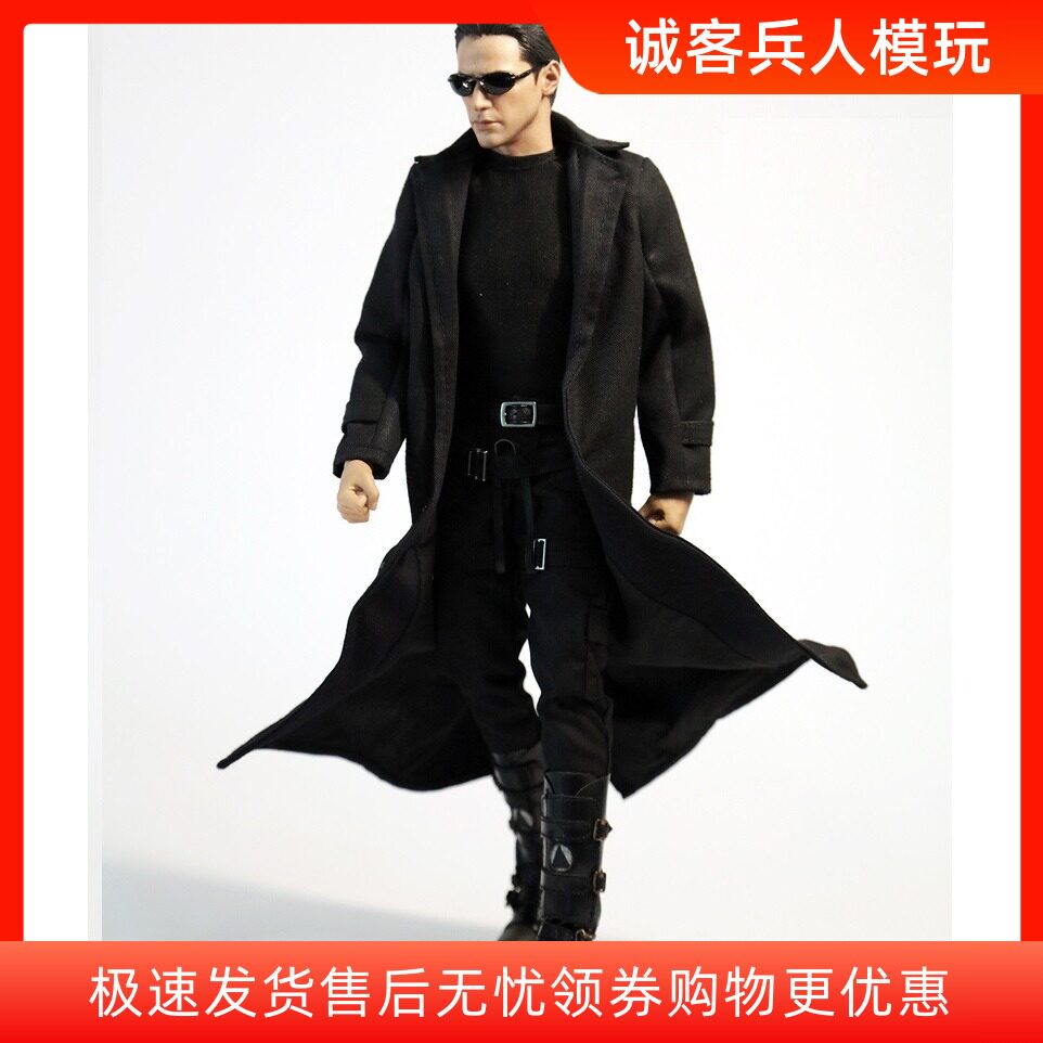 铁丝造型可摆探员特工长款兵人