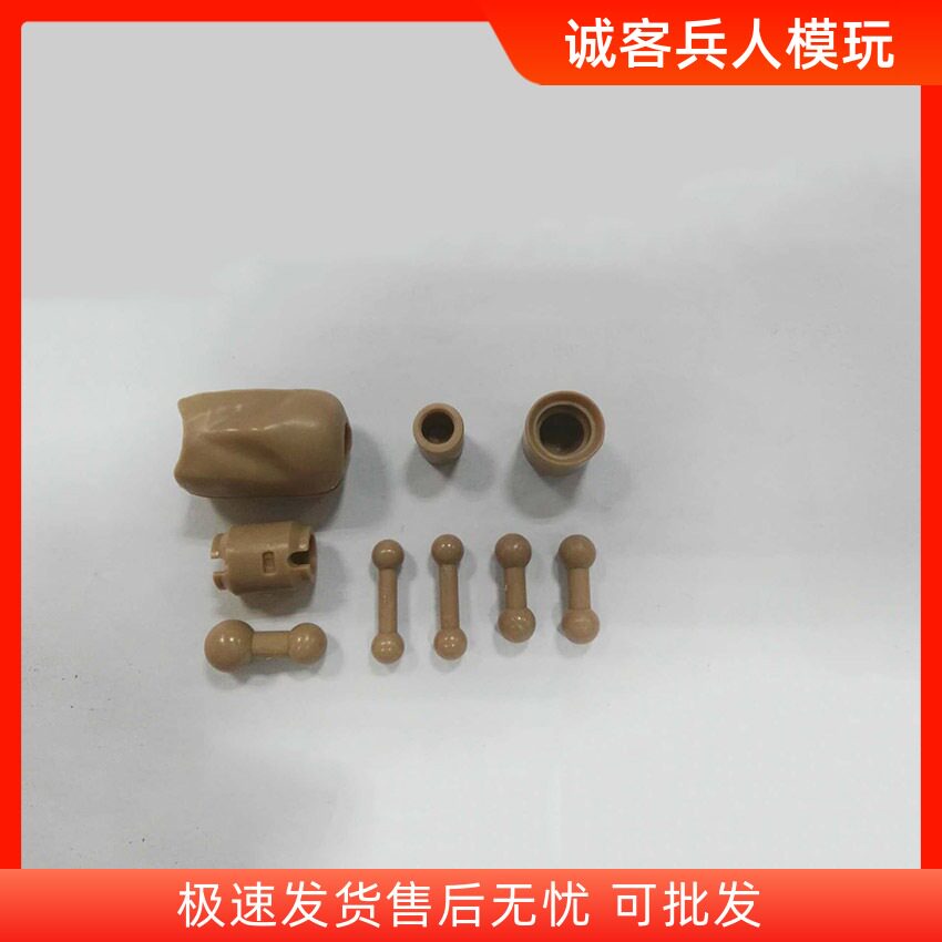 连接器1/6兵人素体配件 头雕脖子连接器脚部增高配件 现货图片