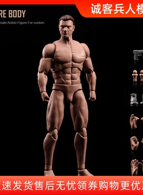 现货ANT 1/12兵人偶6寸肌肉男素体 绘画手办超可动人体模型AM116