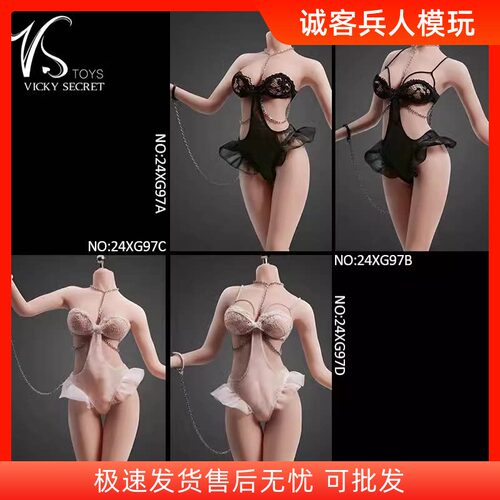 现货 VSTOYS 1/6兵人衣服 性感花边内衣套装 24XG97