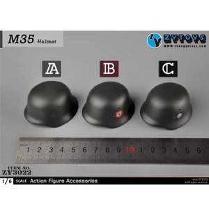 现货1/6兵人M35金属头盔3款