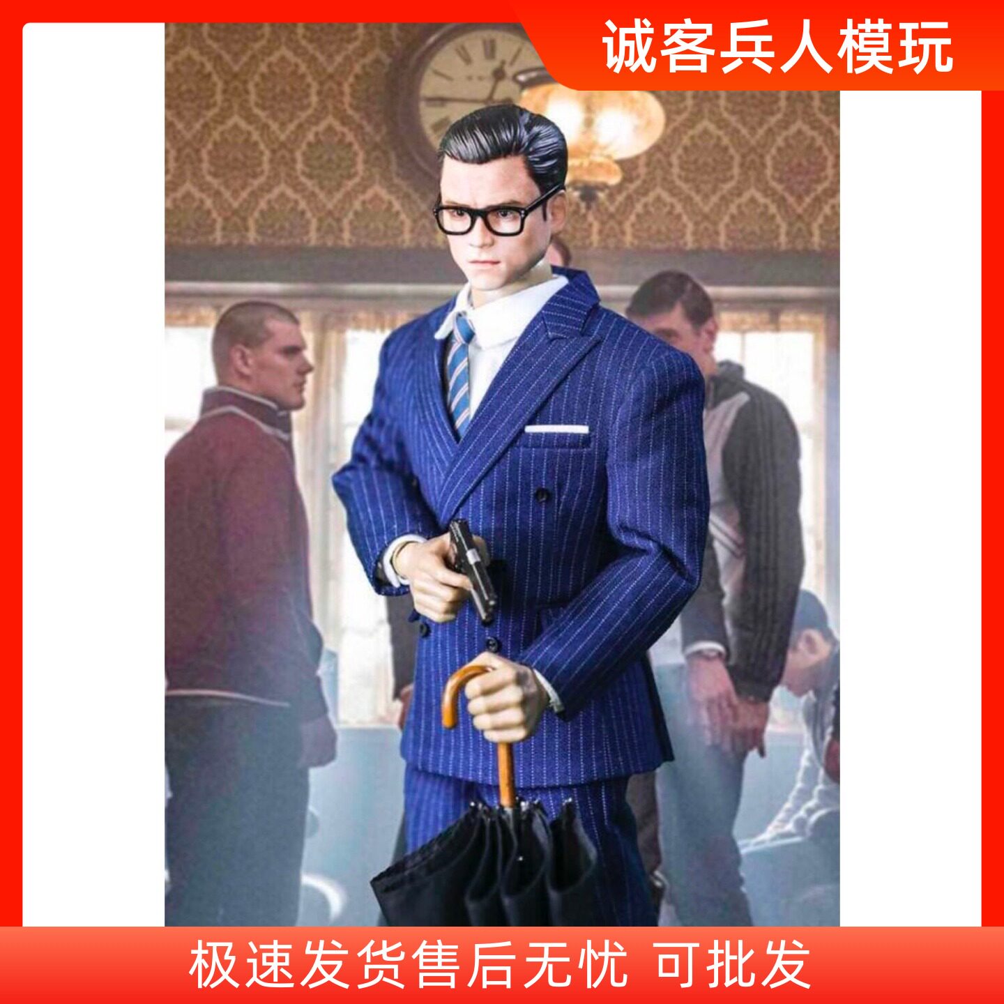 模型托尼西装现货兵人送眼镜