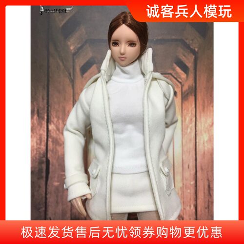 1/6 女兵人韩版风大衣 时尚4件套装 CC299 现货