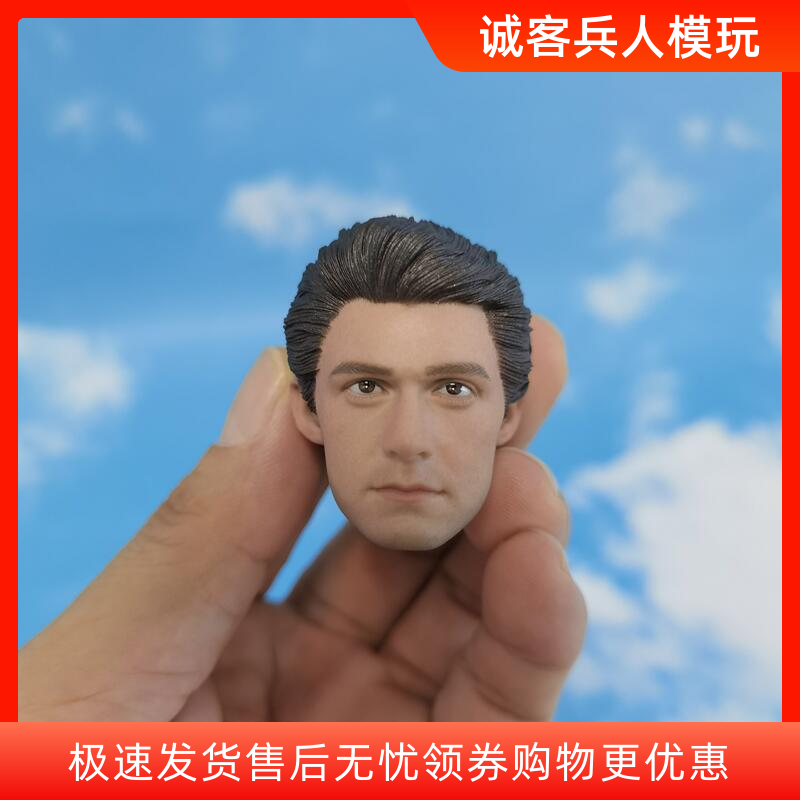 1/6兵人头雕模型 游戏蜘蛛侠 杰克皮特 帕克 头雕 适合12寸男素体