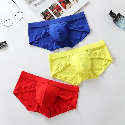 佐印同款男士三角裤低腰莫代尔