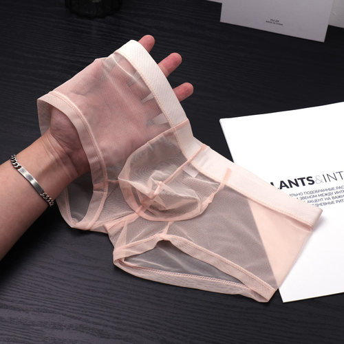 网红款网纱透明性感夏季小平角