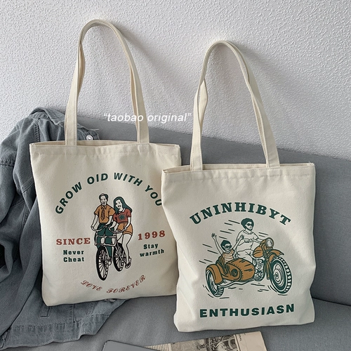 Шоппер, японская универсальная портативная сумка, подходит для студента, коллекция 2021