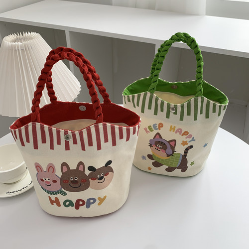 2025卡通手提水桶包郊游旅行百搭