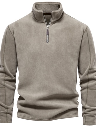 Velvet demi-season breathable sweatshirt, tactics jacket with zipper, suitable for import, with a zipper, long sleeve