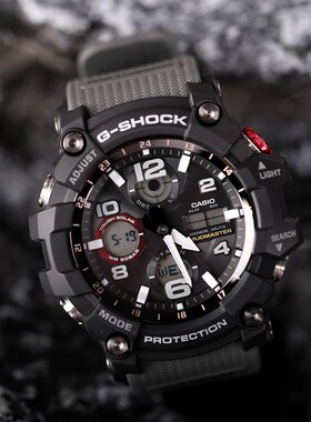 卡西欧手表大小泥王GWG-100-1A8/1A3/GB-1/B1000-1A4太阳能电波男