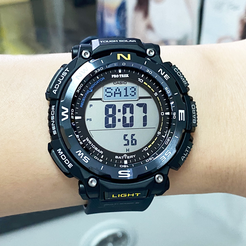 卡西欧太阳能电波腕表登山运动男