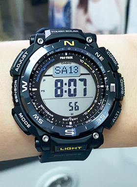 卡西欧手表男PRW-3400Y-2/PRW-35Y-2太阳能电波户外登山运动计时