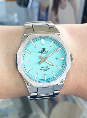 卡西欧手表EFR-S108D-2B/S108DE-3/8A时尚商务蓝宝石玻璃防水男表