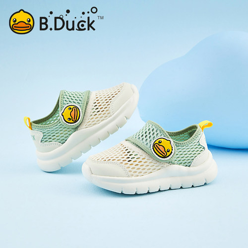 B.Duck小黄鸭儿童透气网面鞋