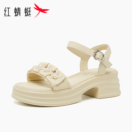 红蜻蜓2026新款女气质厚底淑女鞋