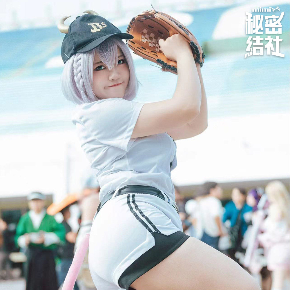 hololive虚拟偶像 白银诺艾尔团长 棒球服运动装cos服女秘密结社