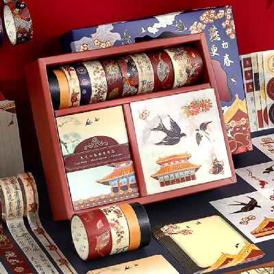 贴纸复古手帐账本ins日系小尺寸