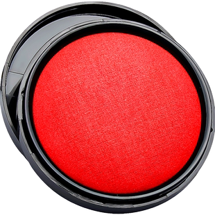 晨光快干印台红色印泥印红按手印硬泥速干盖章印章盒子带章泥指纹印尼盒秒干手指印膜红公章印油大号小号便携