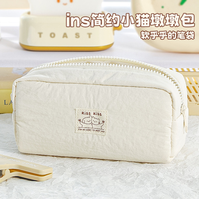 软软超解压~小猫笔袋简约女生