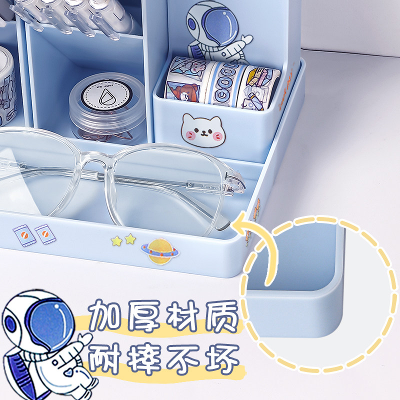 경사 펜 홀더 귀여운 어린이 소년 초등학생 데스크탑 문구 보관 상자 다기능 대용량 펜 상자 책상 펜 홀더 통합 펜 버킷 소녀 소녀 창조적 인 기능