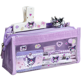 新款2026超火透明笔袋女孩文具盒儿童小学生用铅笔盒女生文具袋超大容量高颜值铅笔盒2025年初中生简约铅笔袋