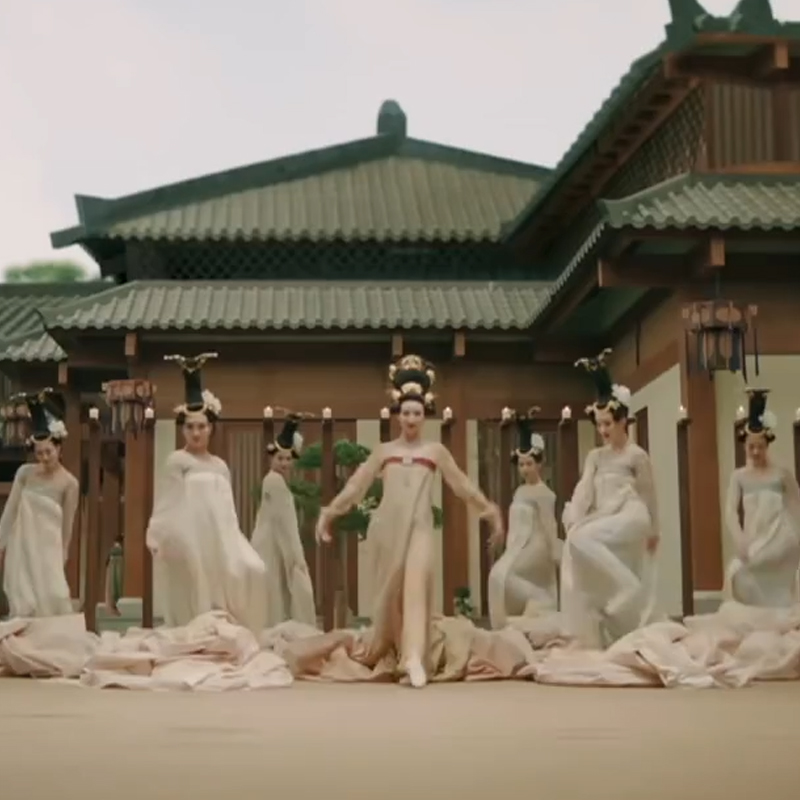 古典舞舞蹈头饰丽人行演出服现货