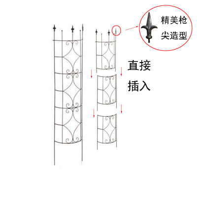 半圆爬藤架 柱子 路灯杆 落水管遮挡爬藤架 撑花支架立体花支撑架