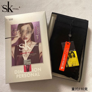 袜 高腰显瘦美腿袜打底哑光棉面裤 SK8265竖条纹黑色连裤 袜春秋薄款