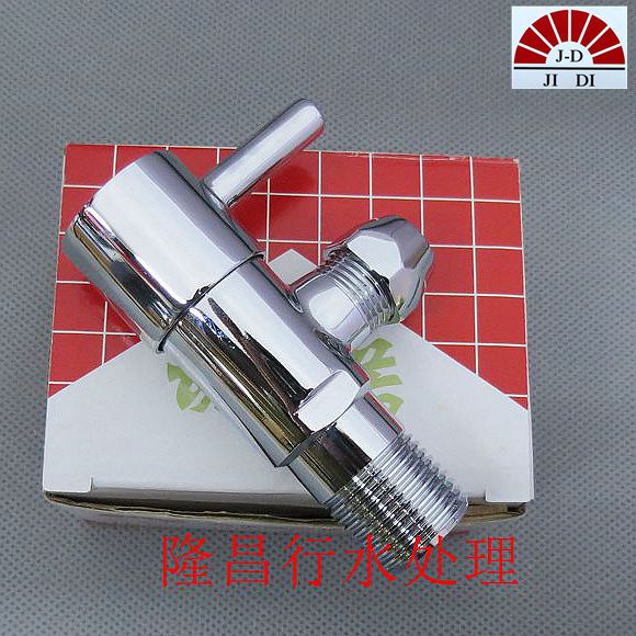 吉帝JD-414陶瓷芯铜3分角阀 4分*3分 进口龙头专配
