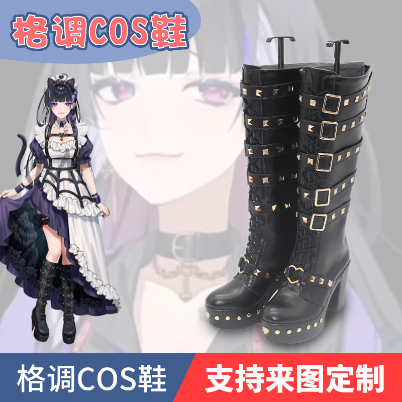 彩虹社狂兰女仆新衣装Cos鞋