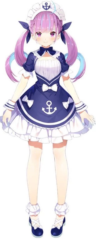 虚拟YouTuber Minato Aqua aqua 阿夸 夸神 cosplay鞋 cos鞋定做