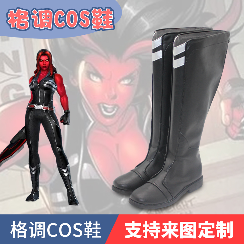 红女巨人女浩克cosplay鞋