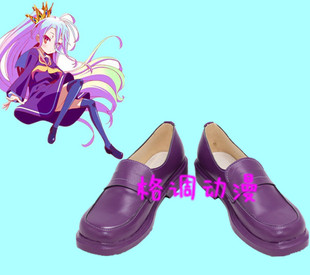 C0803游戏人生NOGAMENOLIFE妹妹白cos鞋动漫鞋