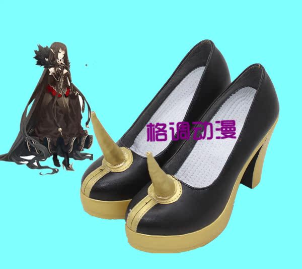 C5765Fate Grand Order FGO 黑方的女王 亚述cos 女王cosplay鞋
