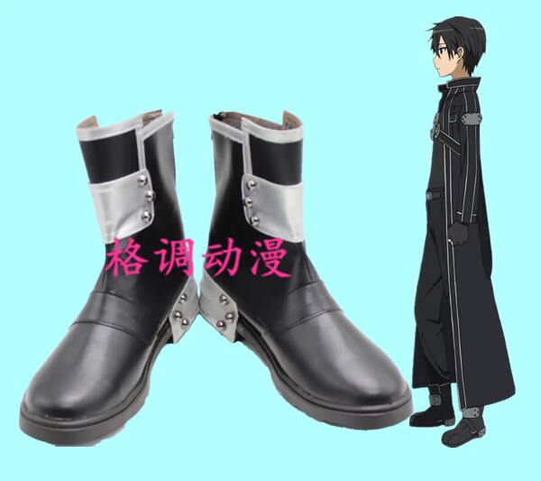 C2776刀剑神域 桐谷和人 桐人 COSPLAY鞋 COS鞋 来图定做
