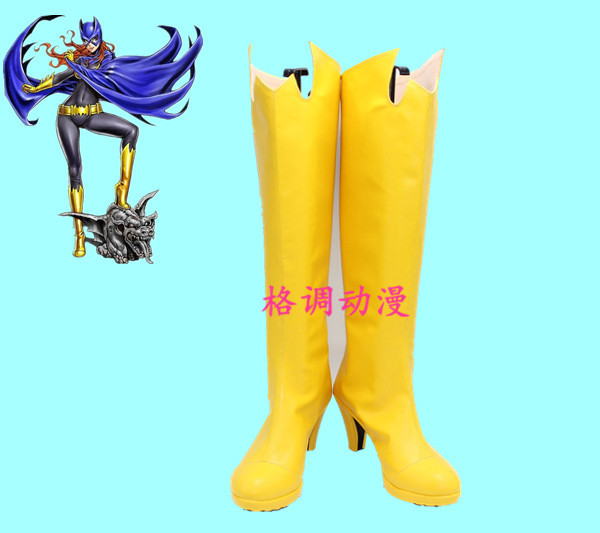 C7583 超级英雄动漫《蝙蝠侠》蝙蝠女COSPLAY鞋子cos鞋定做