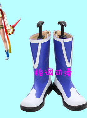 B8572  最终幻想10 FFX-2 RIKKU cosplay鞋动漫鞋来图定制