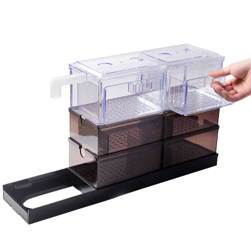 滴流盒鱼缸过滤器三合一鱼缸上滤滴滤盒鱼缸上滤过滤槽水族箱过滤