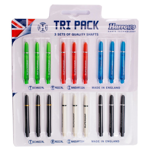 Tri Pack (Shafts) 飞镖杆组合套装 harrows哈路士英国原装进口
