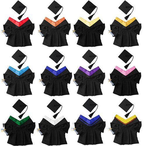 毕业公仔博士帽学士服