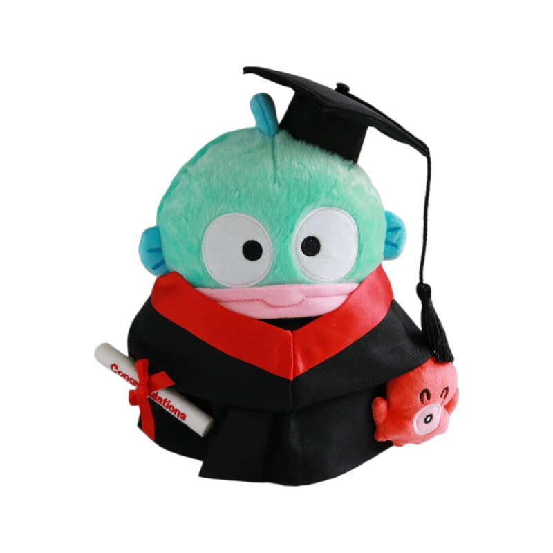 毕业公仔玩偶人鱼汉顿水怪小丑鱼半鱼人博士学士服大学同款定制