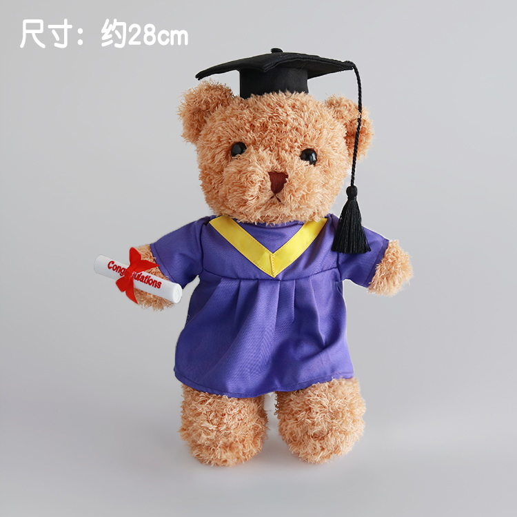 幼稚园毕业袍香港公仔袍紫色袍博士衣服礼物男女小朋友