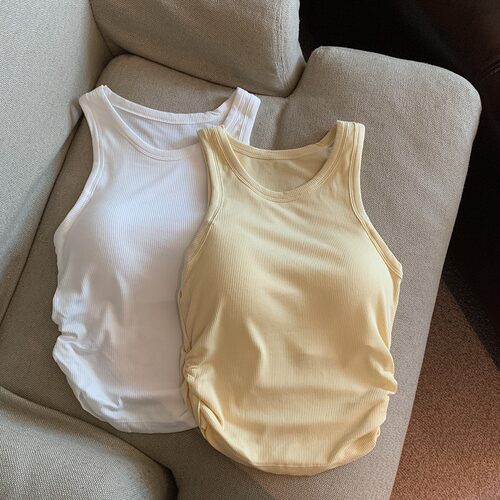 带胸垫抹胸吊带背心上衣女优品质