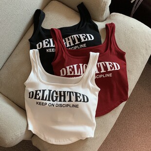 Jade Closet自家直销推荐~甜辣妹性感带胸垫针织吊带背心上衣女夏